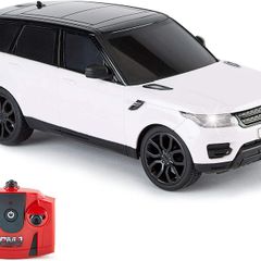 TM Range Rover Sport Remote Control Car 1:24 scale with Working LED Lights, Radio Controlled Supercar (Range Rover Sport White)