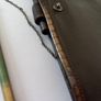 Antique Leather Wallet Purse with Propelling Pencil Image 6