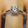 Swarovski Zirconia Petite Solitaire Silver Ring Image 6