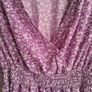 Floral Lilac and White Summer Dress Image 3