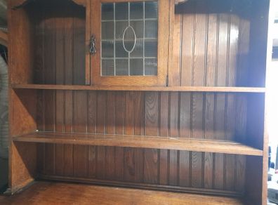 Antique Solid Oak Dresser/bookcase