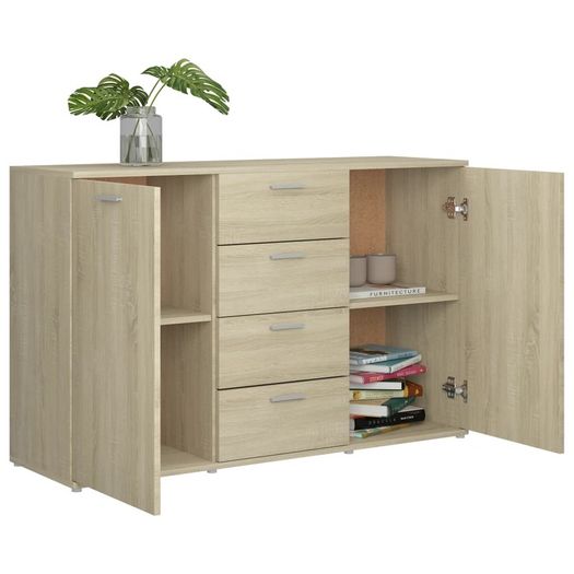 Sideboard Sonoma Oak 120x35,5x75 cm Chipboard