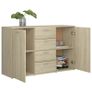 Sideboard Sonoma Oak 120x35,5x75 cm Chipboard Image 4