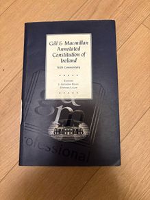 Gill and Macmillan Annotated Constitution of Ireland 1995 paperback