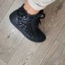 HOGAN Black Leather Sequinced High Tops Sz 40 (Fit 7-7.5UK) Rrp 295 (New) Image 2