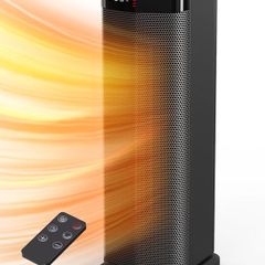 2000W PTC Electric Heater, 4 Modes, Energy Efficient Fan Heater with ECO Mode, Thermostat, 90 Oscillation, 24H Timer, Remote Control, Tip-Over & Overheating Protection for Indoor Use