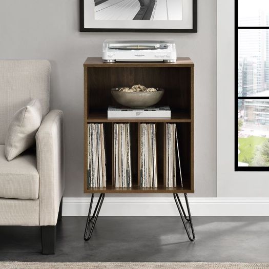 Novogratz Concord Turntable Stand Walnut | 1324222COMUK