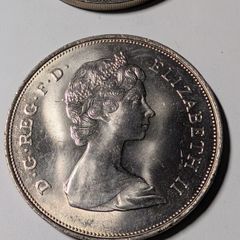 UK Crowns from mint roll.