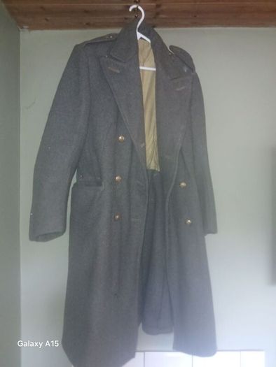 Original Irish Army uniform, Helmet  and Greatcoat  1940s/50s