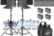 45221 Neewer 2x 660 Pieces (330 White+3300 Yellow) LED Video Light and Stands, Battery