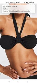 Black bikini top