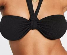 Black bikini top