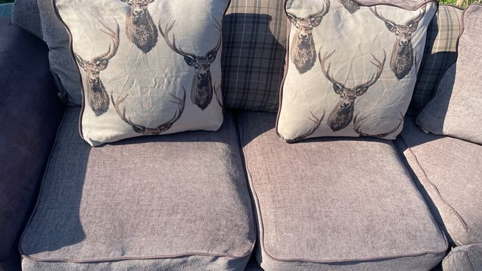 brown corner sofa
