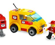 Lego City 7731: Mail Van (2008) 100% Complete (NO BOX)
