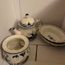 Antique ceramic table set tea cup bowls light holder Image 4