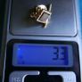 Vintage Alaska Black Stone Tie Pin Image 9