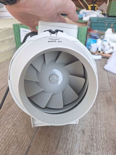 Hon&Guan HF-100P 100mm Inline Duct Fan / Extractor Fan