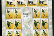2002 Ireland Stampa Members Souvenir Irish Soccer for World Cup 2002 Heroes Commemorative Stamp Sheetlet Overprinted for Stampa Mint Never Hinged (MNH)