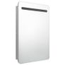 LED Bathroom Mirror Cabinet Concrete Grey 60x11x80 cm Image 3
