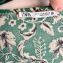 ZARA Green Floral Mini Dress - Size M/10/38 Image 8