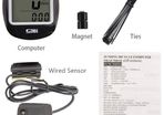 Lorenlli Bike Computer Speedometer Wired Waterproof Bicycle Odometer Cycle Computer Multi-Function LCD Back-Light Display