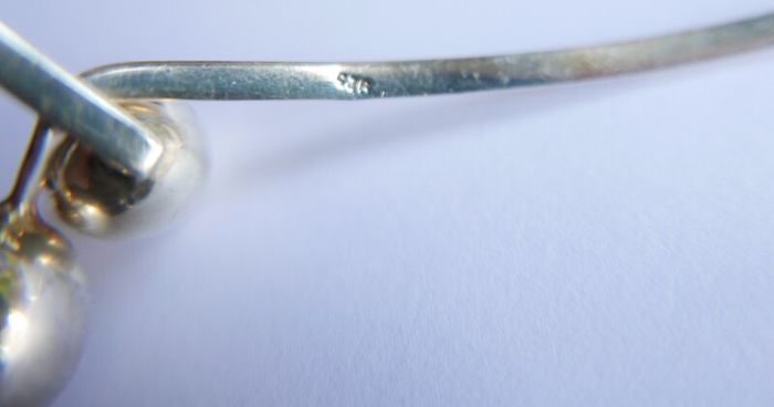 Vintage 1980s Sterling Silver 925 Bracelet and Collar Necklace 34,3g