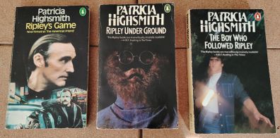 Patricia Highsmith - Tom Ripley Vintage Penguin Paperbacks (Set of 3)
