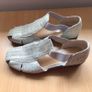 Ladies Silver Summer Comfort Shoes size 6 Image 5