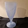 Blue frosted glass made in France Image 4