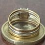 Vintage 375 Gold Ring with Clear Stone Image 10