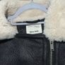 Zara Kids Black Faux Shearling Biker Jacket - Size 13-14 Yrs / 164 cm Image 2