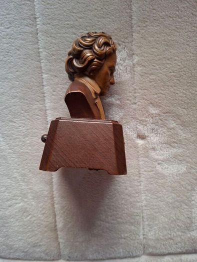 Vintage Reuge Beethoven Wooden Music Box Working