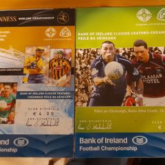 GAA various All Ireland SFC quarter and semi finals programmes