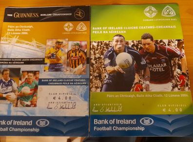 GAA various All Ireland SFC quarter and semi finals programmes