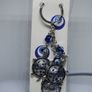 Keychain. EVIL EYE Lucky Blue Crystal Tortoises KeyChain. Image 4