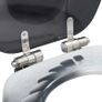 WC Toilet Seats 2 pcs with Soft Close Lids MDF Stones Design Image 7