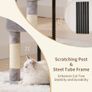 Cat Tree, 125 cm Cat Tower for Indoor Cats, Cat Scratching Post with Hidden Space, Sturdy Steel Tube Image 5