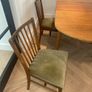 Teak table chair and bar trolley Image 3