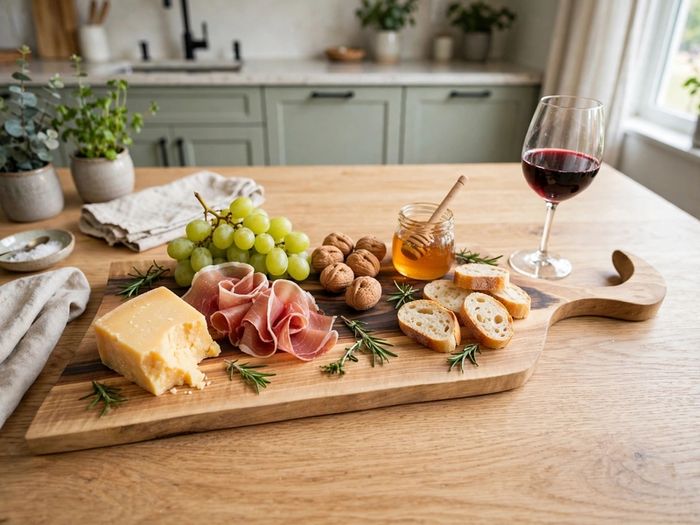 65cm One-of-a-Kind European Walnut Charcuterie Board - Solid Single Piece, Live Edge, No Glue