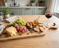 65cm One-of-a-Kind European Walnut Charcuterie Board - Solid Single Piece, Live Edge, No Glue