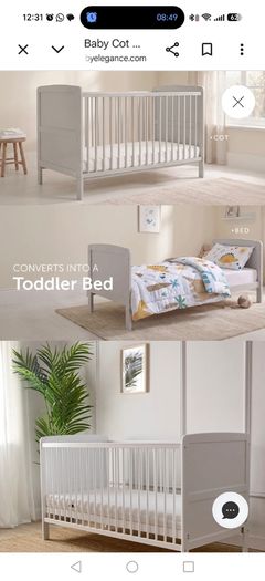 Cot/junior bed/matress/bumper/sheets