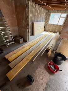C24 timber, 5.4m length, rough sawn, 2x lengths, 225x75mm