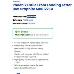 Phoenix Mailbox