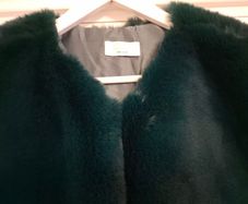 Quiz Green Faux Fur Wrap