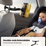 Car Headrest Tablet Mount Aluminium Arm 2025 Adjustable Car Tablet Holder, 360 rotaotating Backseat Mount for Kids, for 2024 iPad Pro 13, Air 6, Mini, Tab, Phones, 4.7-13 inch Device - Black Image 7