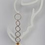Elegant Gold Starburst Disc & Link Earrings Image 5