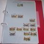 A collection of stamps from Isle of Man and Israel on albums pages (1950-1998) in the binder Image 7