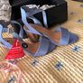 Block heel extra wide sandals Image 4