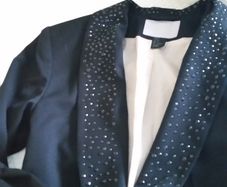 H&M Black Blazer with Studs - Size 6/8