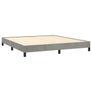 Bed Frame without Mattress Light Grey Super King Velvet Image 3
